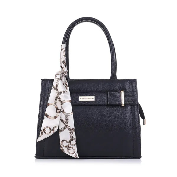 Black_Premium_Faux_Leather_Handbag_For_Women