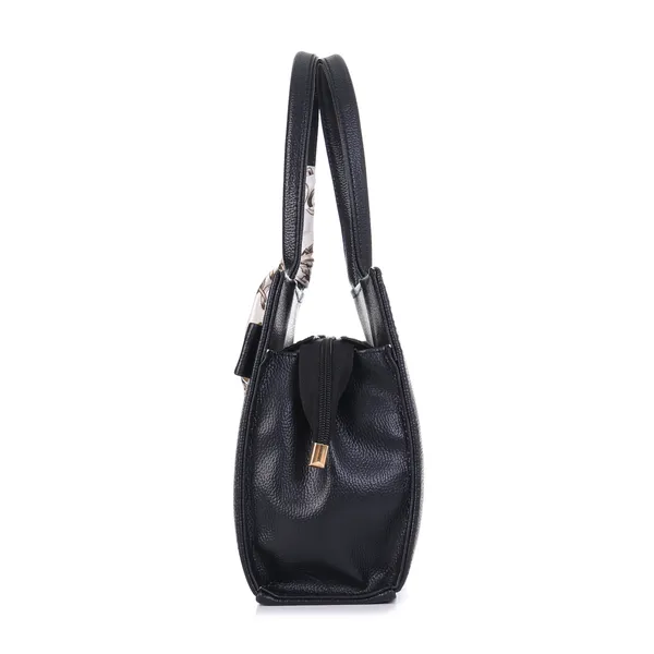 Black_Premium_Faux_Leather_Handbag_For_Women