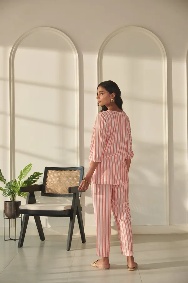 Ekvaa_Rust_Rayon_Lurix_Premium_&_Elegant_Striped_Co-Ord_Set_For_Women