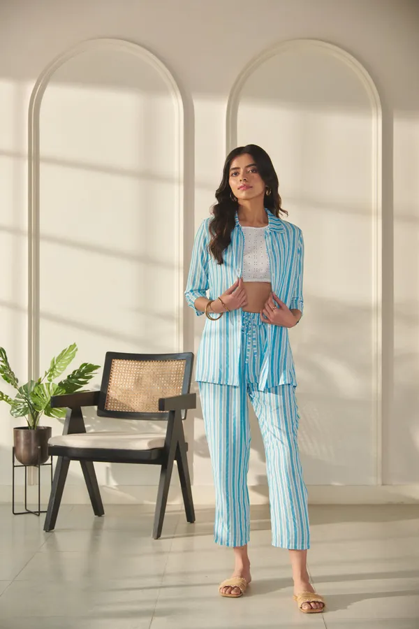 Ekvaa_Blue_And_White_Rayon_Lurix_Premium_&_Elegant_Striped_Co-Ord_Set_For_Women