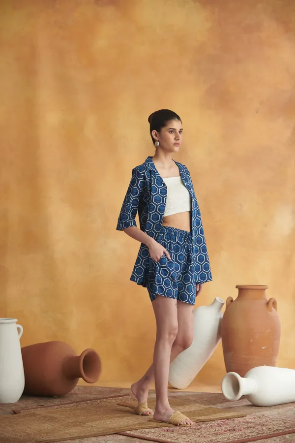 Ekvaa_Authentic_Indigo_Cotton_Premium_&_Elegant_Co-Ord_Set_For_Women