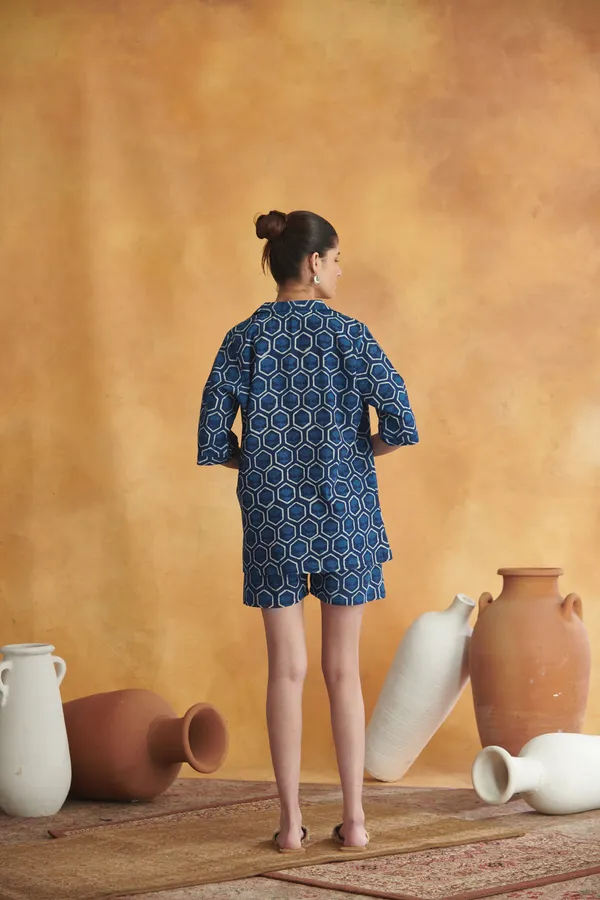 Ekvaa_Authentic_Indigo_Cotton_Premium_&_Elegant_Co-Ord_Set_For_Women