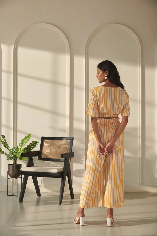 Ekvaa_Mustard_Yellow_Rayon_Lurix_Premium_&_Elegant_Striped_Co-Ord_Set_For_Women