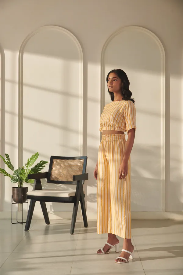 Ekvaa_Mustard_Yellow_Rayon_Lurix_Premium_&_Elegant_Striped_Co-Ord_Set_For_Women