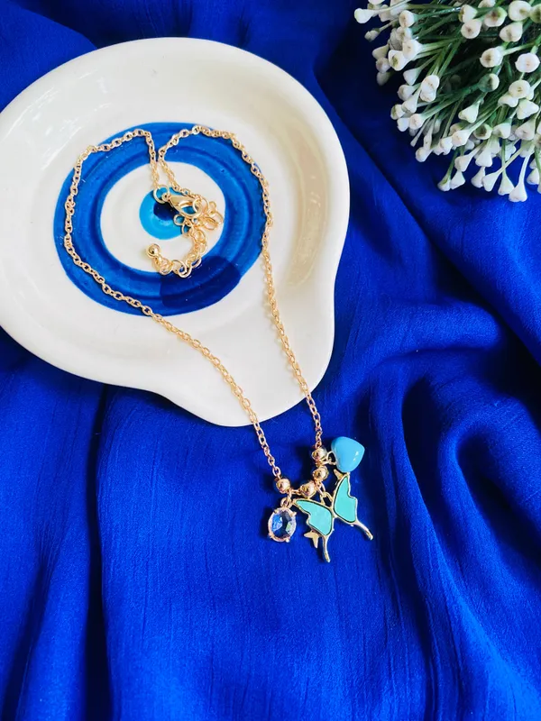 Green_Blue_Butterfly_18K_Gold_Plated_&_Waterproof_&_Anti-Tarnish_Pendant_Necklace