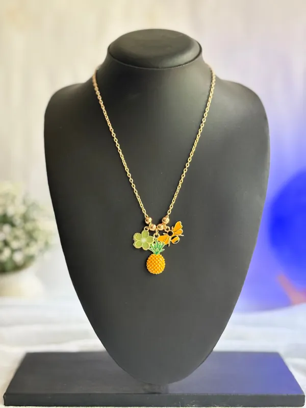 Multicolor_Fruity_Joy_18K_Gold_Plated_&_Waterproof_&_Anti-Tarnish_Pendant_Necklace