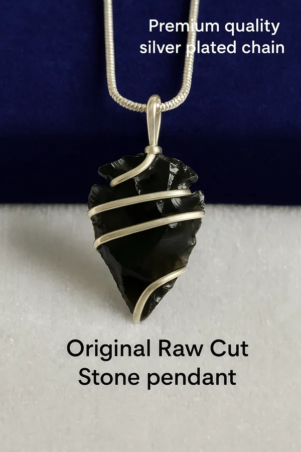Black_Shadow_Arrow_Obsidian_Arrowhead_Wire_Wrapped_Protection_Pendant_Necklace