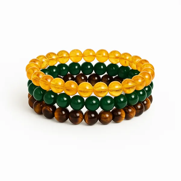 Multicolor_Gemstone_Citrine_Jade_&_Tiger_Eye_Destiny_Changer_Combo_Bracelet