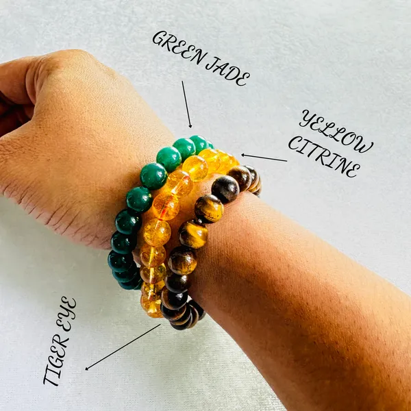 Multicolor_Gemstone_Citrine_Jade_&_Tiger_Eye_Destiny_Changer_Combo_Bracelet