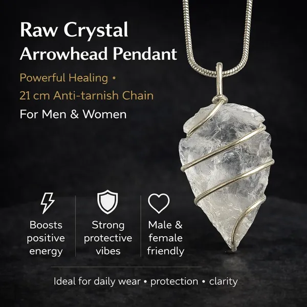 Silver_Raw_Clear_Quartz_Healing_Crystal_With_Wire_Wrap_Pendant_Necklace