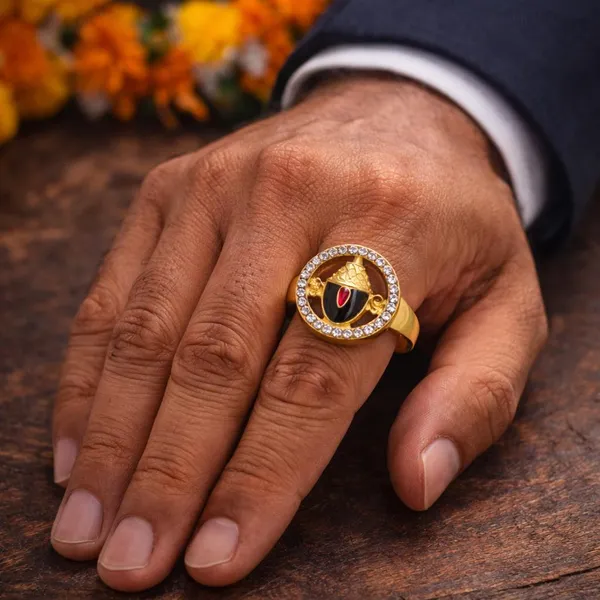 Balaji_Ring_Adjustable_for_Men_&_Women_|_Brass_with_18K_Gold_Plating_|_Lord_Venkateshwara_Spiritual_Ring_for_Daily_use