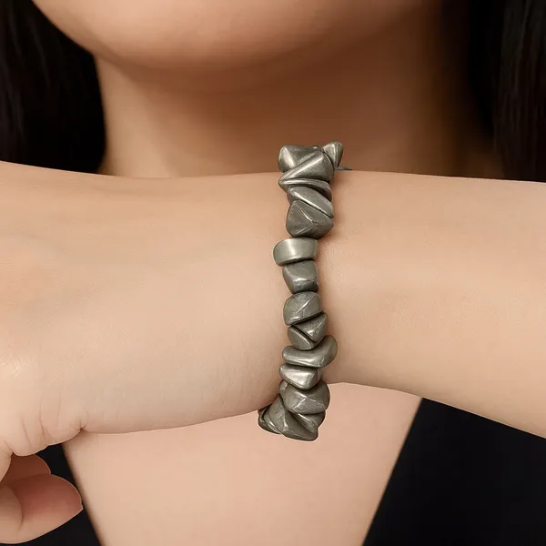 Pyrite_Chip_Bracelet_for_Women_&_Girls_|_Healing_Crystal_Jewellery_|_Genuine_Stretchable_Stone_Bracelets