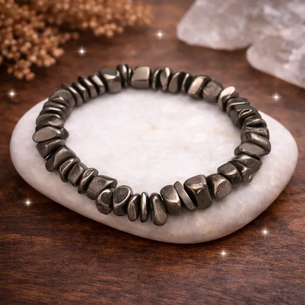 Pyrite_Chip_Bracelet_for_Women_&_Girls_|_Healing_Crystal_Jewellery_|_Genuine_Stretchable_Stone_Bracelets