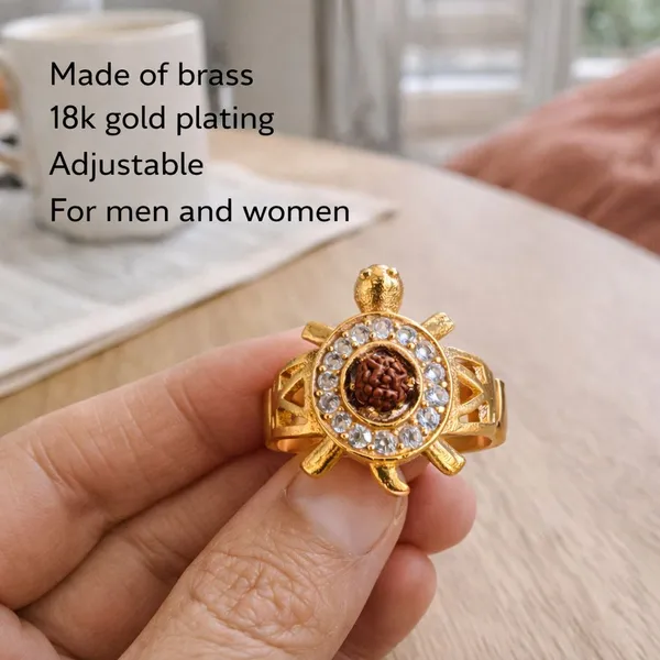 Rudraksha_Meru_Ring_Adjustable_for_Men_&_Women_|_18K_Gold_Plated_Spiritual_Ring_in_Brass_Metal_|_Religious_Rudraksha_Ring_for_Daily_Wear
