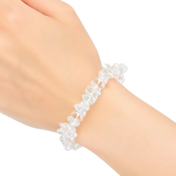 Clear_Quartz_Chip_Bracelet_for_Women_&_Girls_|_Healing_Crystal_Jewellery_|_Genuine_Stretchable_Stone_Bracelets