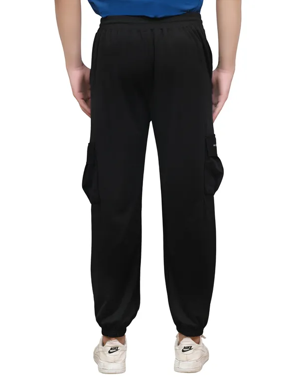 Black_Lycra_220_Cargo_Track_Pant_For_Men