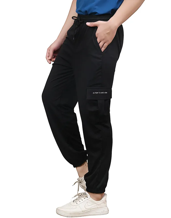 Dark_Grey_&_Black_Lycra_220_Cargo_Track_Pant_For_Men_(Pack_Of_2)