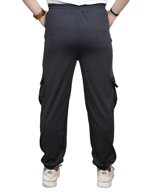 Dark_Grey_&_Black_Lycra_220_Cargo_Track_Pant_For_Men_(Pack_Of_2)