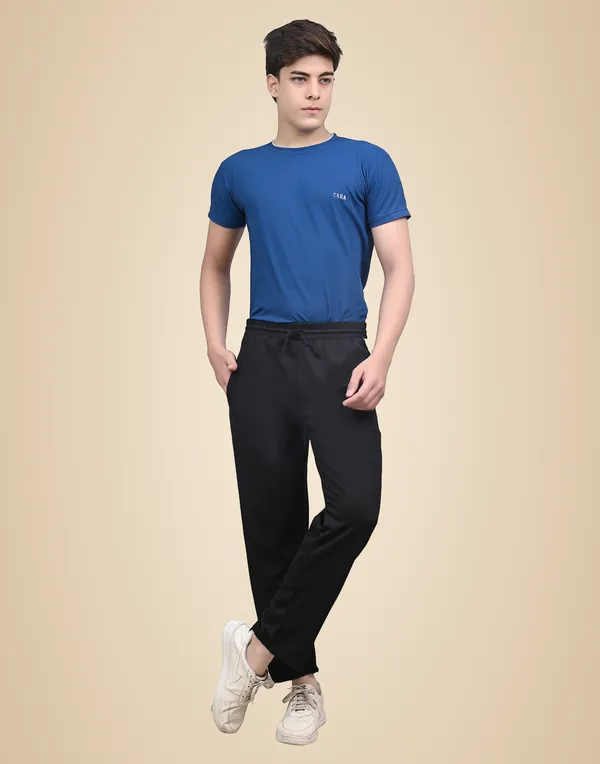 Black_Twill_210_Side_Patty_Track_Pant_For_Men