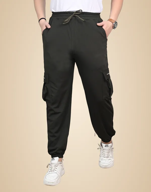 Olive_Lycra_220_Cargo_Track_Pant_For_Men