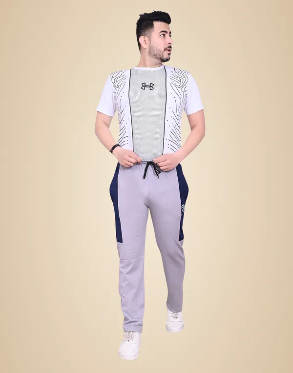 Light_Grey_Lycra_220_Hf_Track_Pant_For_Men