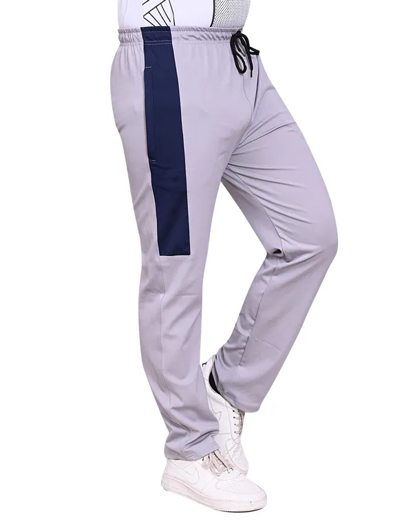 Light_Grey_Lycra_220_Hf_Track_Pant_For_Men