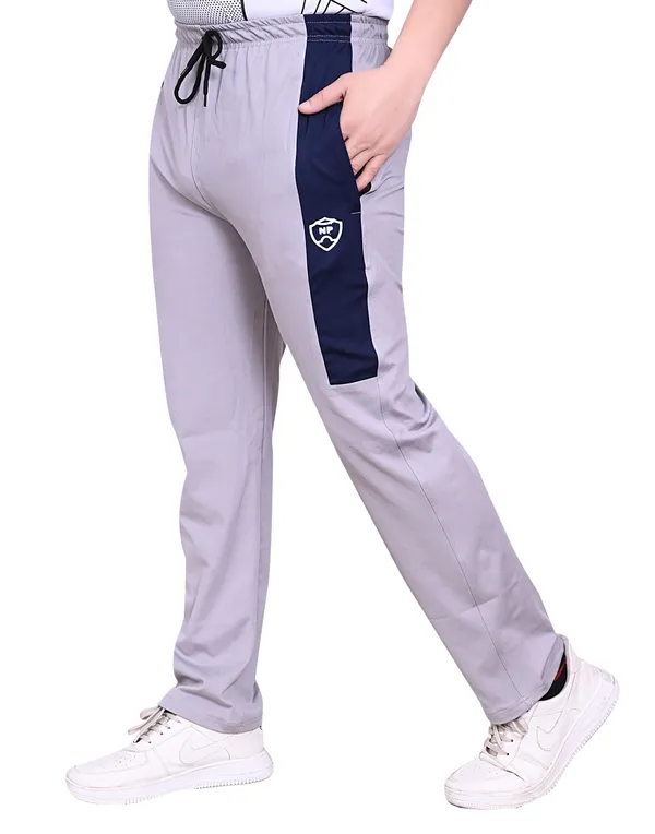Light_Grey_Lycra_220_Hf_Track_Pant_For_Men