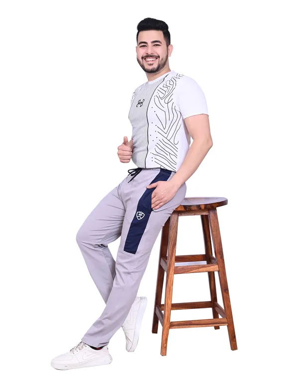 Light_Grey_Lycra_220_Hf_Track_Pant_For_Men