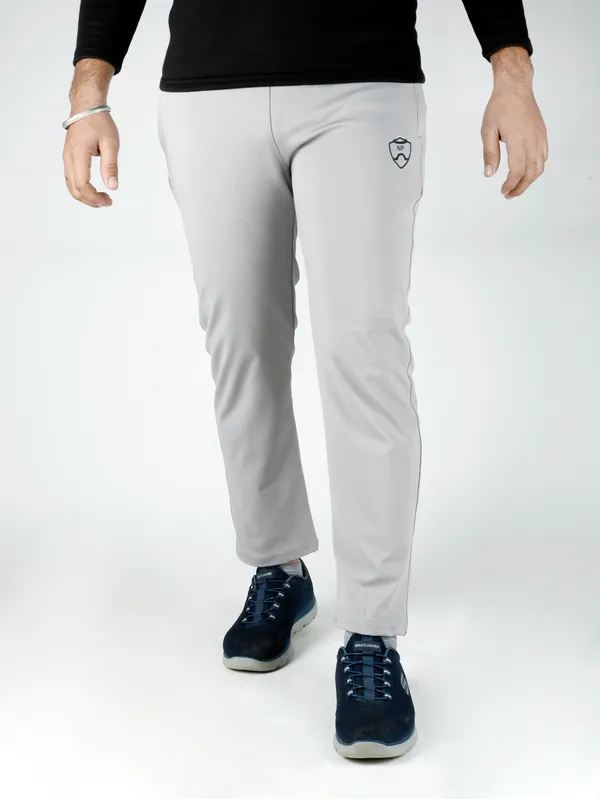 Light_Grey_Lycra_220_Plain_Track_Pant_For_Men