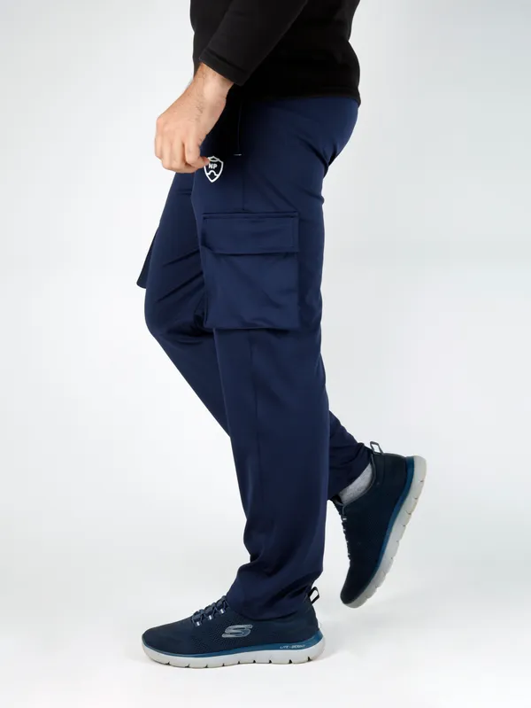 Navy_Lycra_220_Cargo_Track_Pant_For_Men