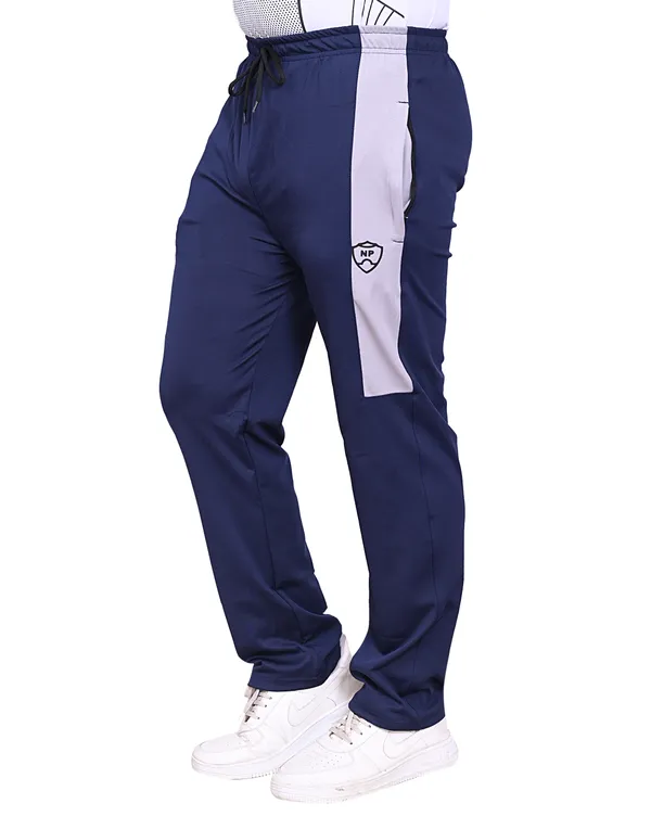 Light_Grey_&_Navy_Lycra_220_Hf_Track_Pant_For_Men_(Pack_Of_2)