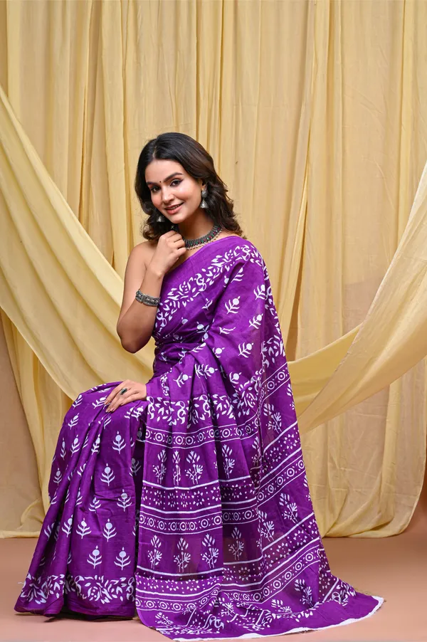 Purple_Mulmul_Cotton_Saree_for_Women_With_Blouse_Piece_|_Soft_Cotton_Sari_for_Women_(V-Shape)