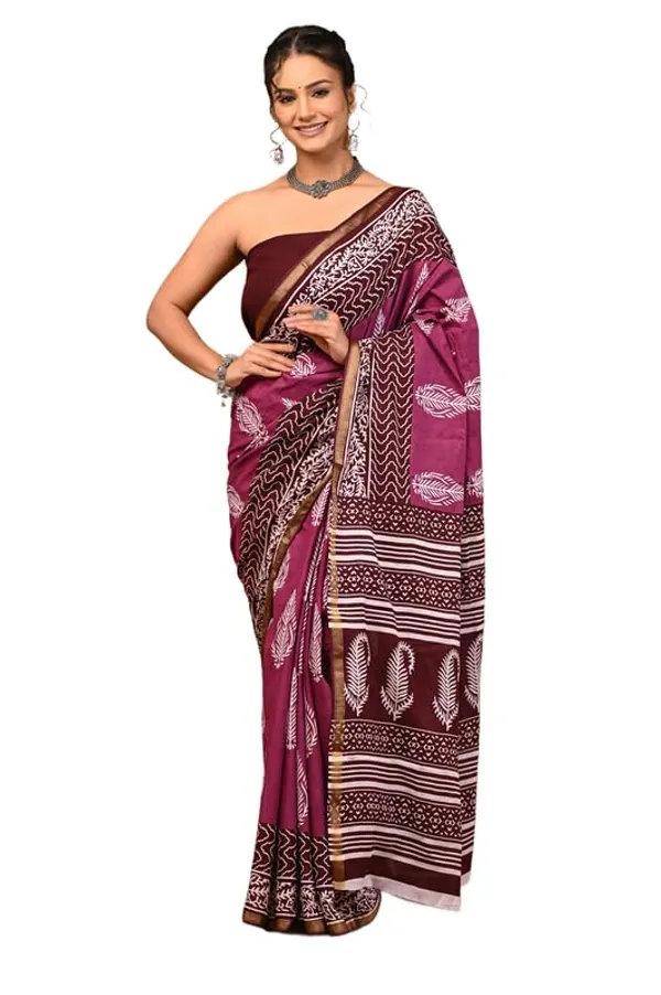 Cotton_Block_Prints_Saree_For_Women