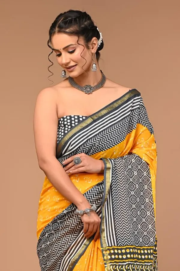 Cotton_Block_Prints_Saree_For_Women