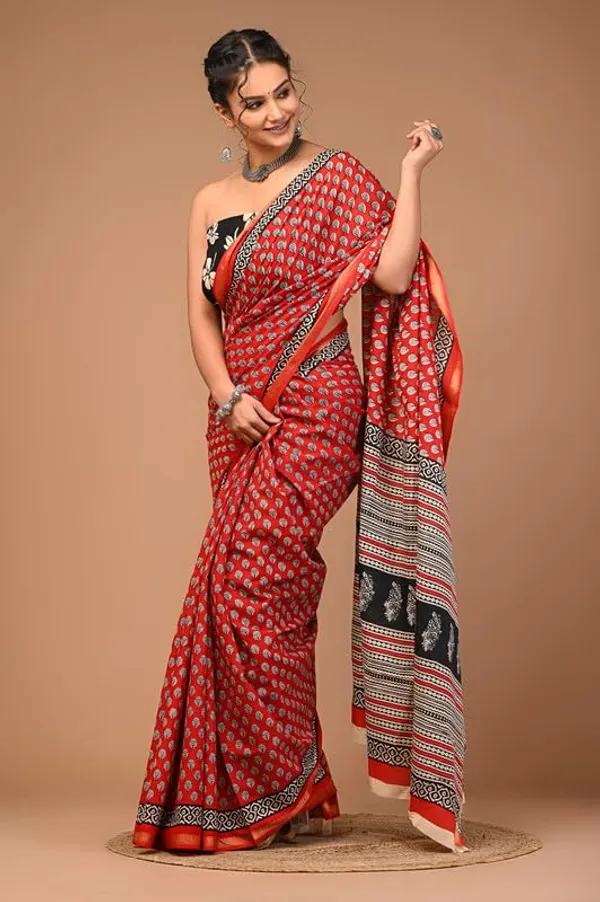Cotton_Block_Prints_Saree_For_Women