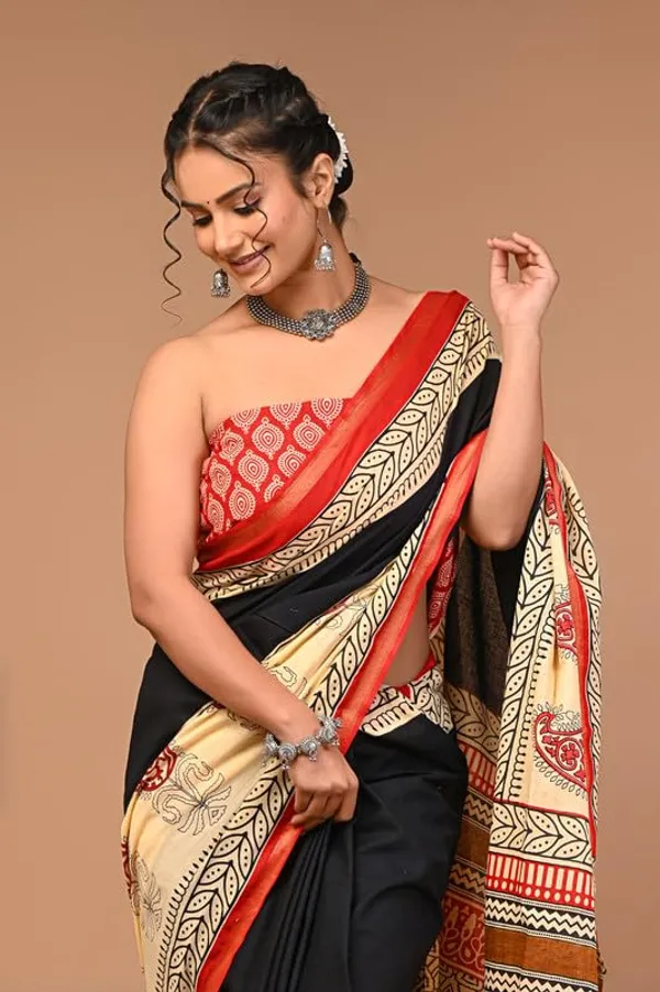 Cotton_Block_Prints_Saree_For_Women