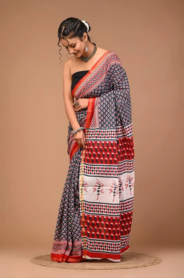 Cotton_Block_Prints_Saree_For_Women