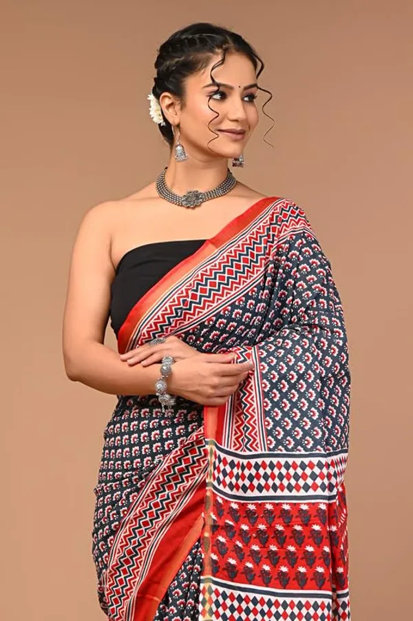 Cotton_Block_Prints_Saree_For_Women