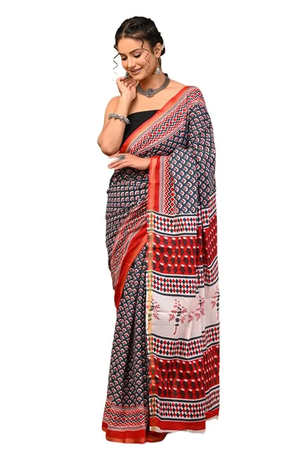 Cotton_Block_Prints_Saree_For_Women