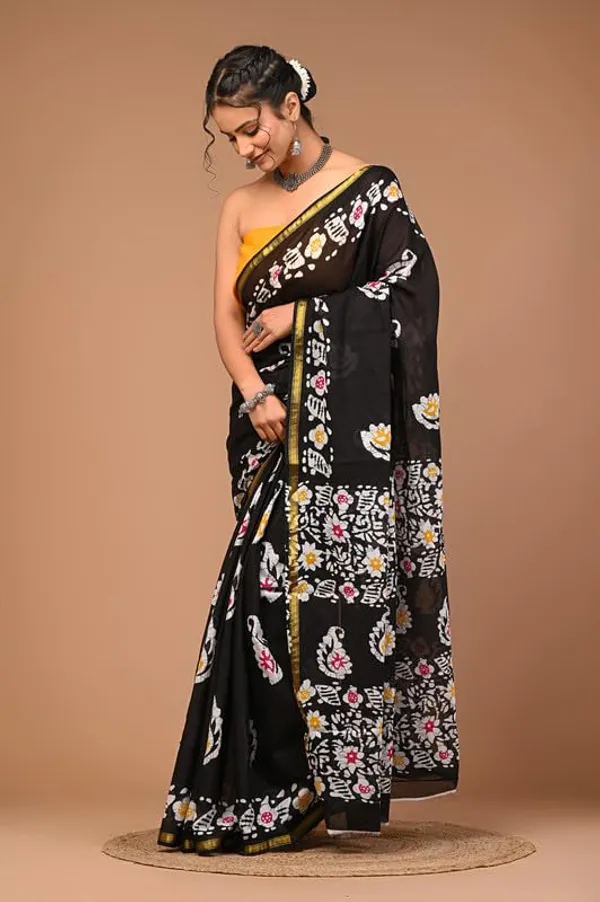 Cotton_Block_Prints_Saree_For_Women