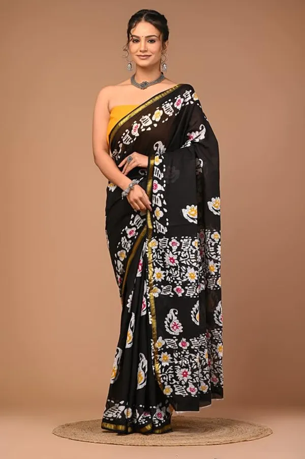 Cotton_Block_Prints_Saree_For_Women