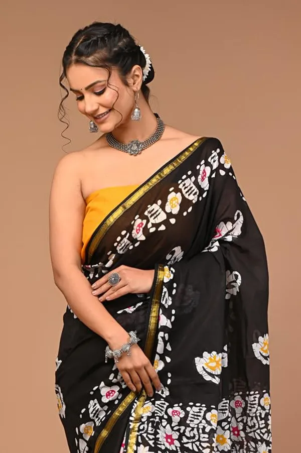 Cotton_Block_Prints_Saree_For_Women