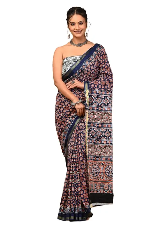 Cotton_Block_Prints_Saree_For_Women