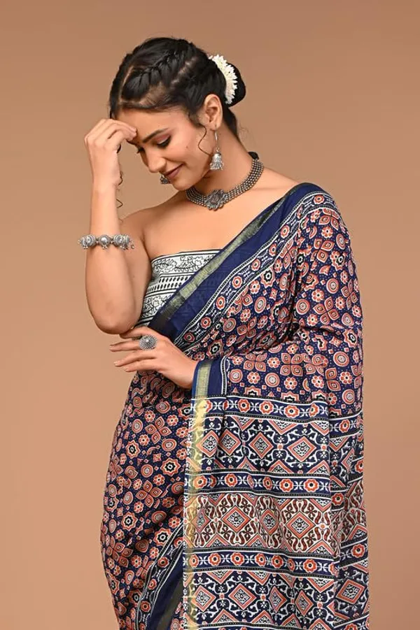 Cotton_Block_Prints_Saree_For_Women