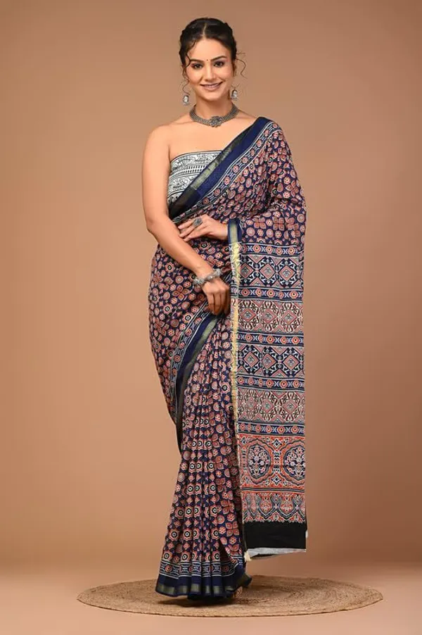 Cotton_Block_Prints_Saree_For_Women