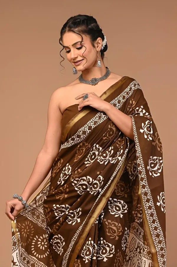 Cotton_Block_Prints_Saree_For_Women