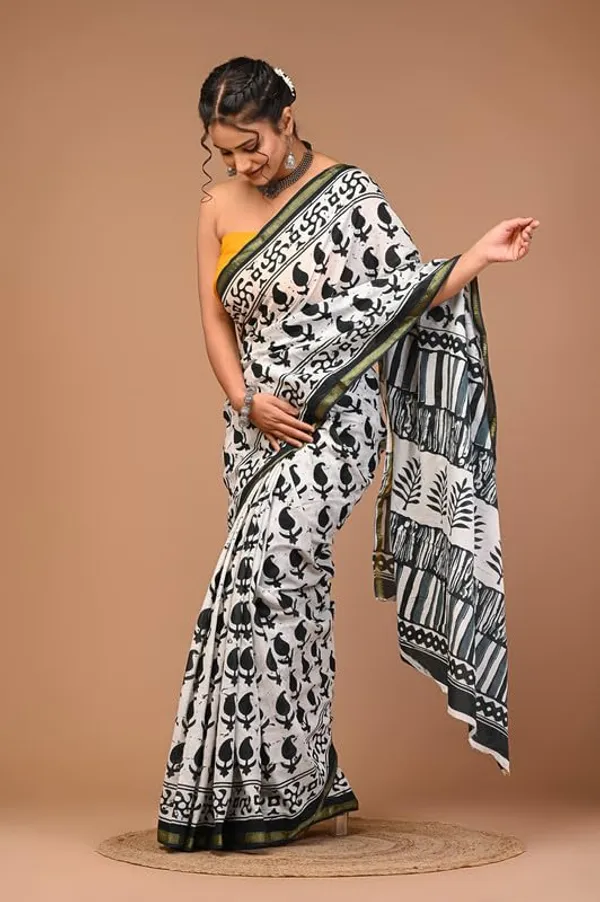 Cotton_Block_Prints_Saree_For_Women
