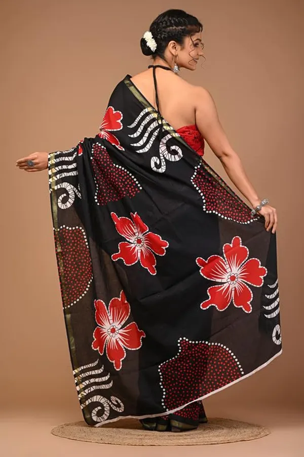 Cotton_Block_Prints_Saree_For_Women
