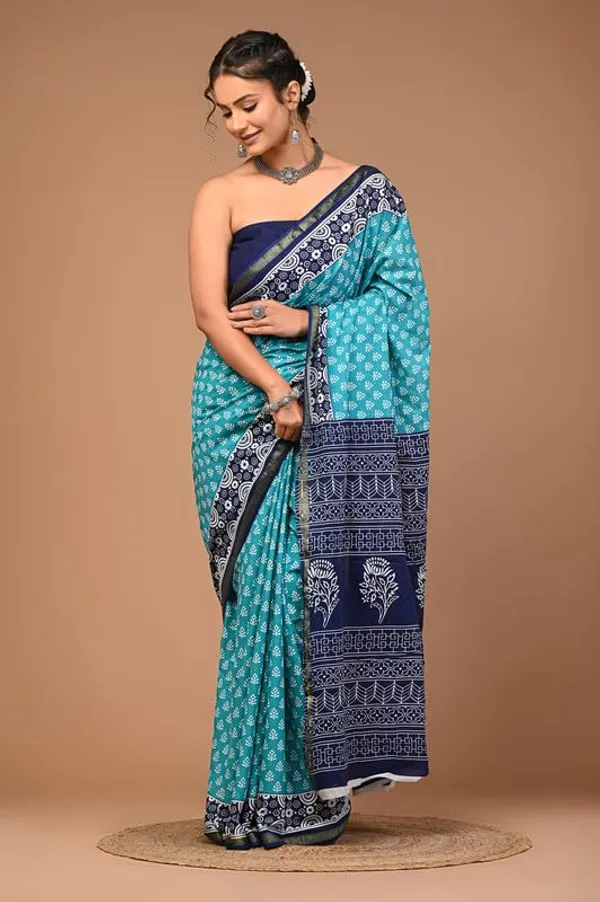 Cotton_Block_Prints_Saree_For_Women