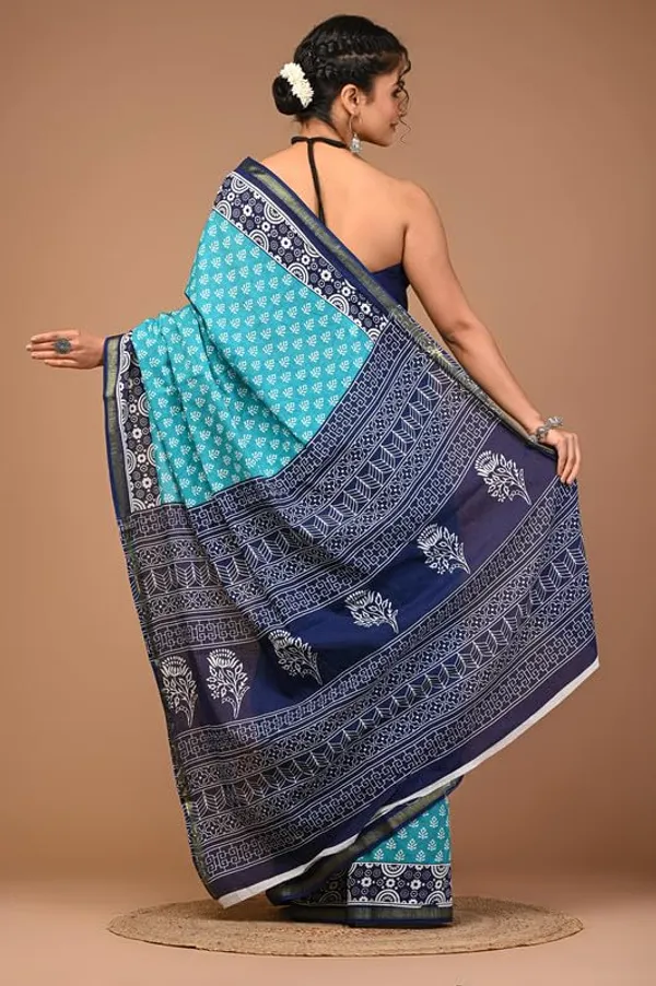 Cotton_Block_Prints_Saree_For_Women